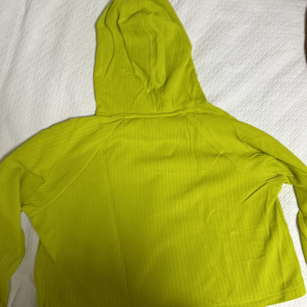 Nike- Ribbed Cropped Hoodie - Picture 2 of 4